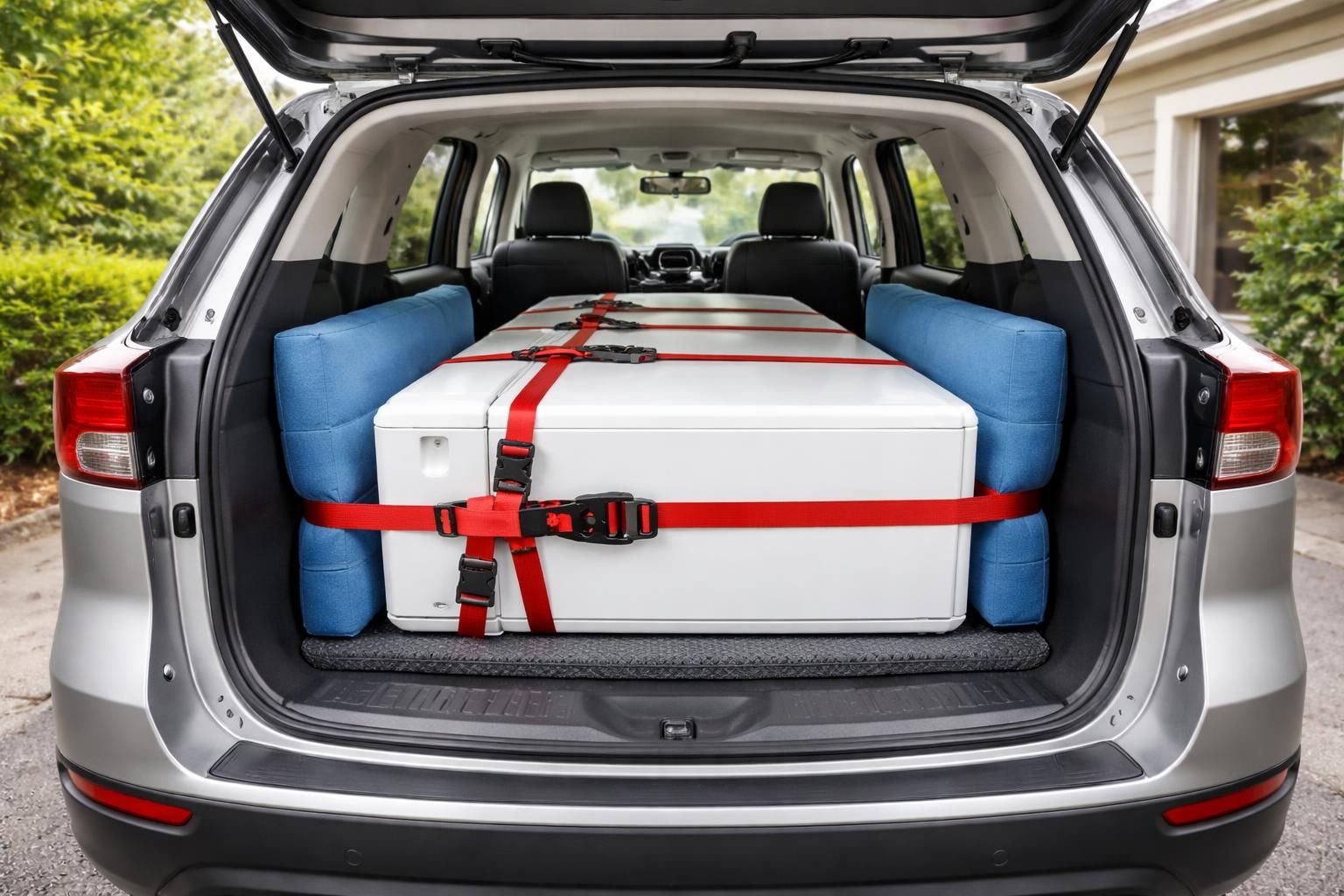 apprenez les méthodes sécurisées pour transporter un réfrigérateur couché dans votre voiture sans risque de dommage.