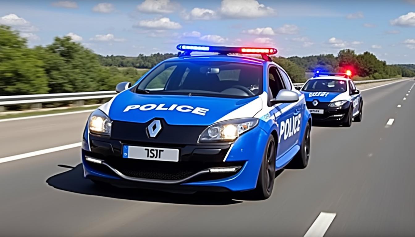 découvrez l’élégante renault megane 3 rs bleue de la gendarmerie : zoom sur son design distinctif, ses équipements et ses principales spécifications techniques.